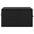 Bedside Cabinet Black Oak 35 x 35 x 20 cm Engineered Wood