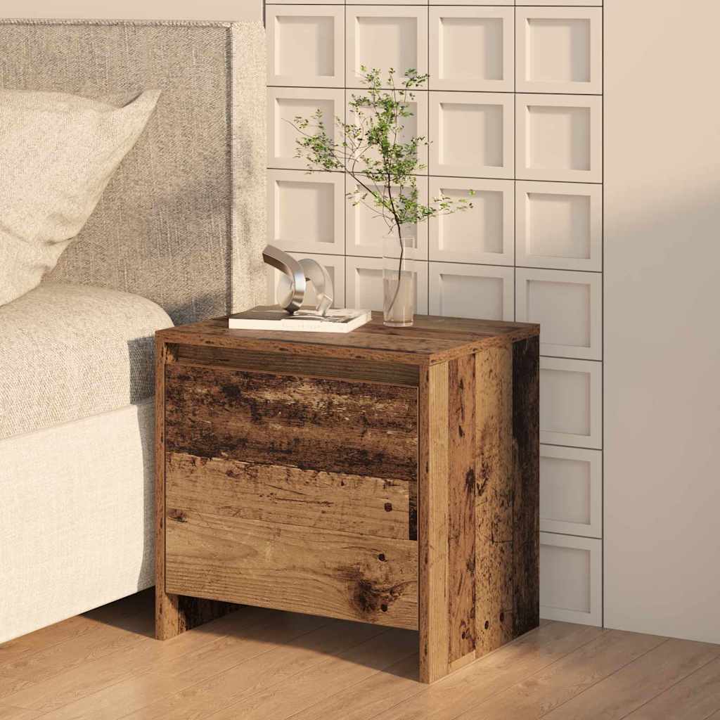 Bedside Cabinet Old Wood 45 x 34 x 44.5 cm Engineered Wood