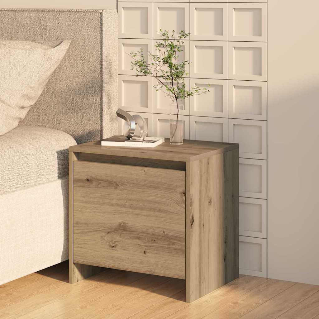 Bedside Cabinet Artisian Oak 45 x 34 x 44.5 cm Engineered Wood
