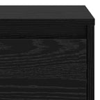 Bedside Cabinet Black Oak 45 x 34 x 44.5 cm Engineered Wood
