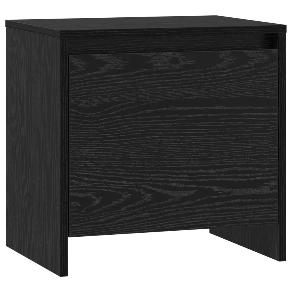 Bedside Cabinet Black Oak 45 x 34 x 44.5 cm Engineered Wood