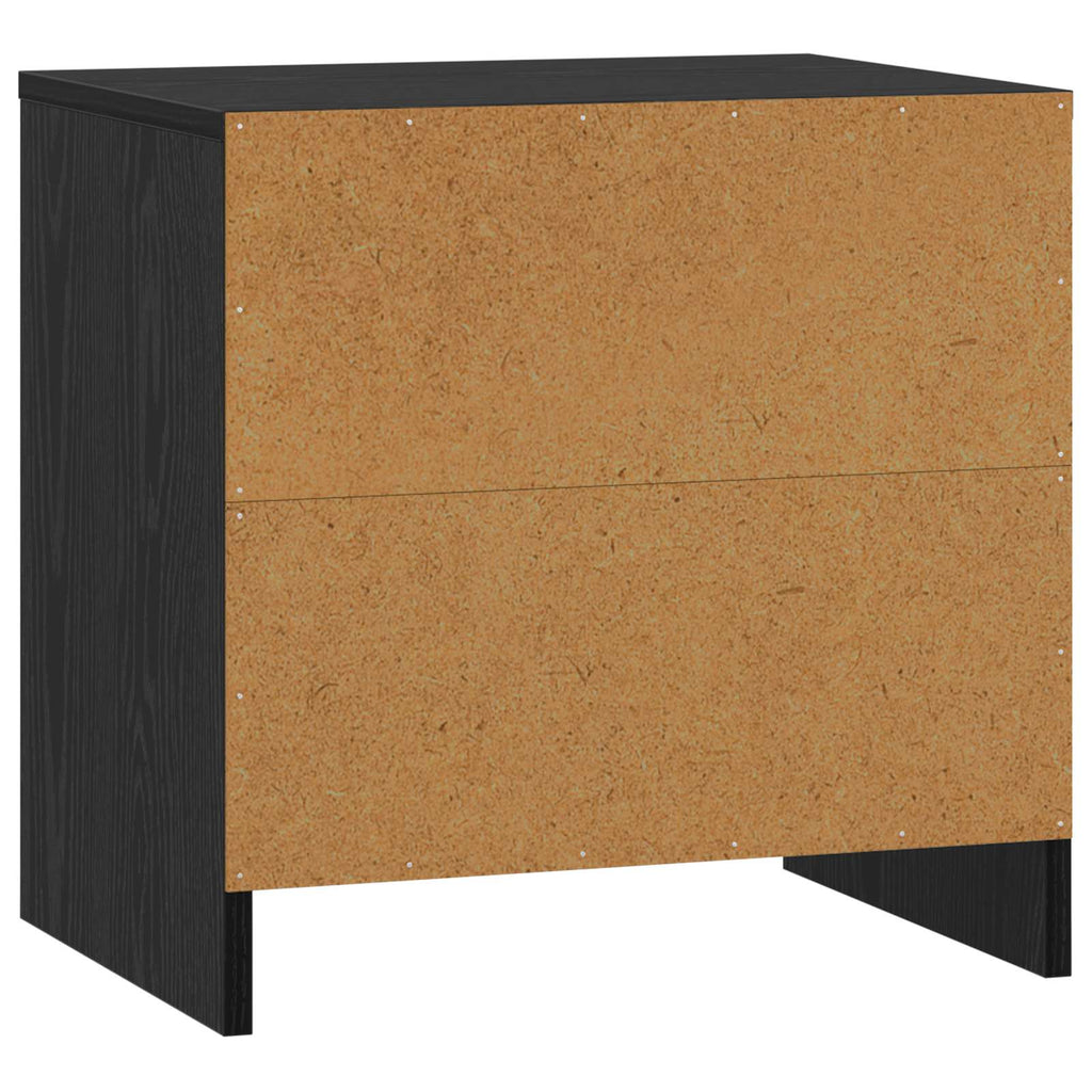 Bedside Cabinet Black Oak 45 x 34 x 44.5 cm Engineered Wood