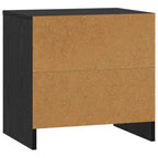 Bedside Cabinet Black Oak 45 x 34 x 44.5 cm Engineered Wood