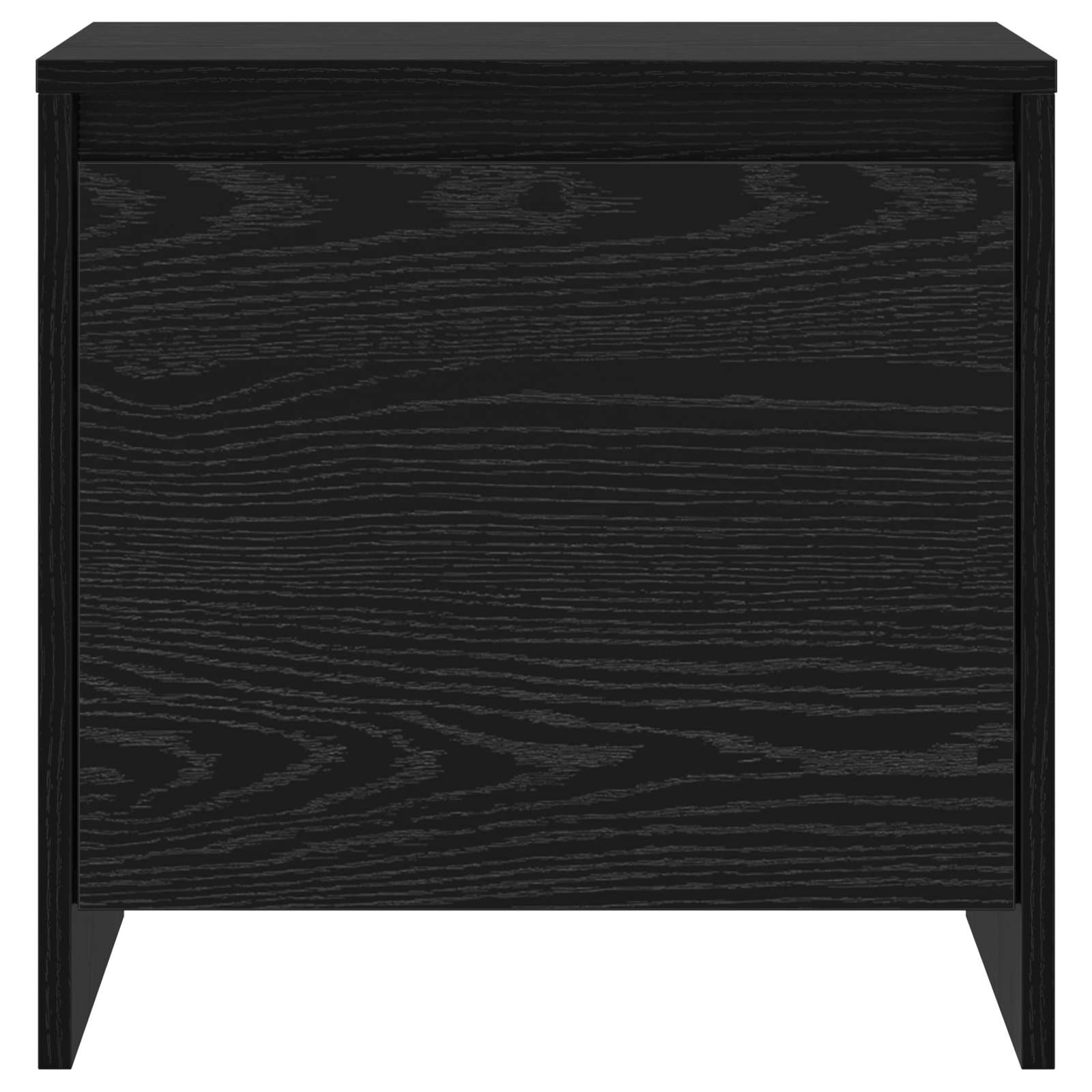 Bedside Cabinet Black Oak 45 x 34 x 44.5 cm Engineered Wood