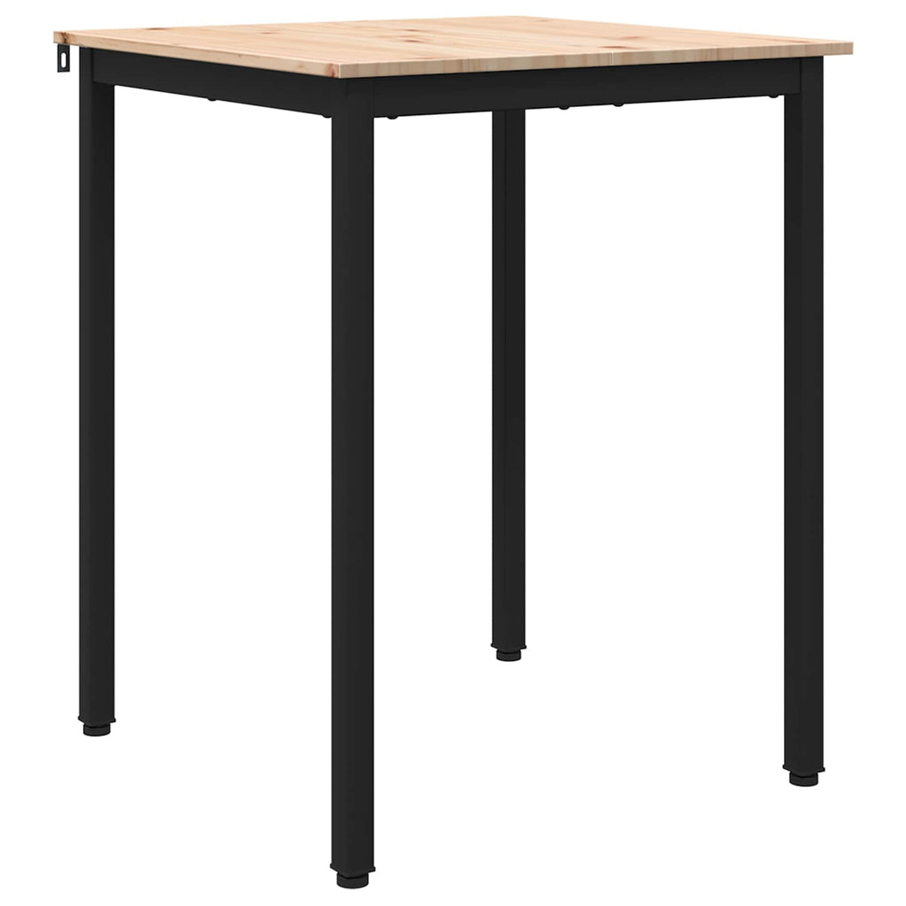 Dining Table Natural 60 x 60 x 75 cm Solid Pine Wood