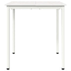 Dining Table White 60 x 60 x 75 cm Solid Pine Wood