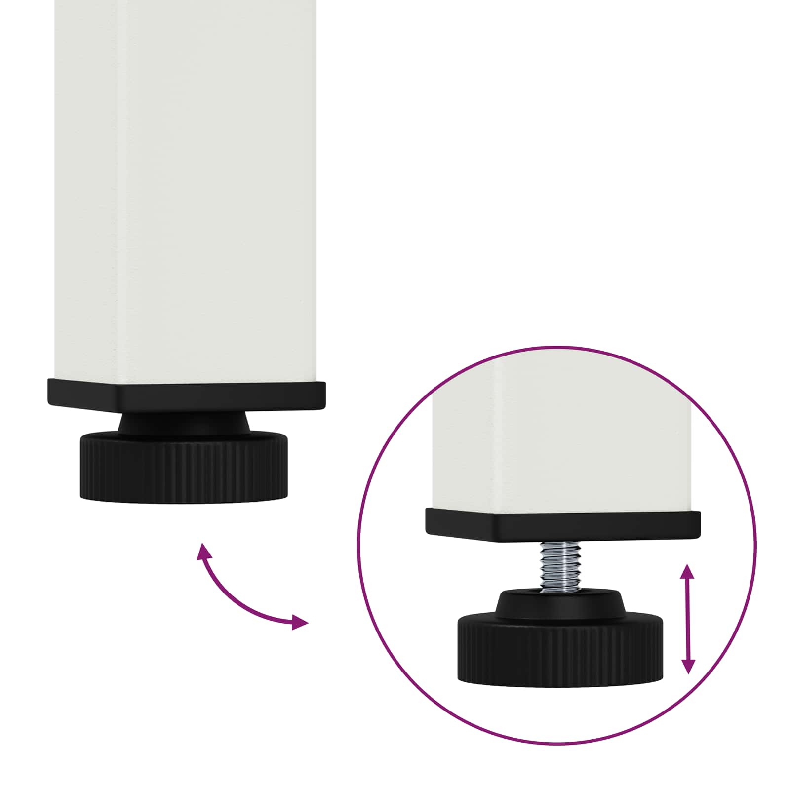 Dining Table White 60 x 60 x 75 cm Solid Pine Wood