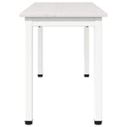Dining Table White 60 x 60 x 75 cm Solid Pine Wood
