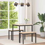 Dining Table Natural 70 x 70 x 75 cm Solid Pine Wood