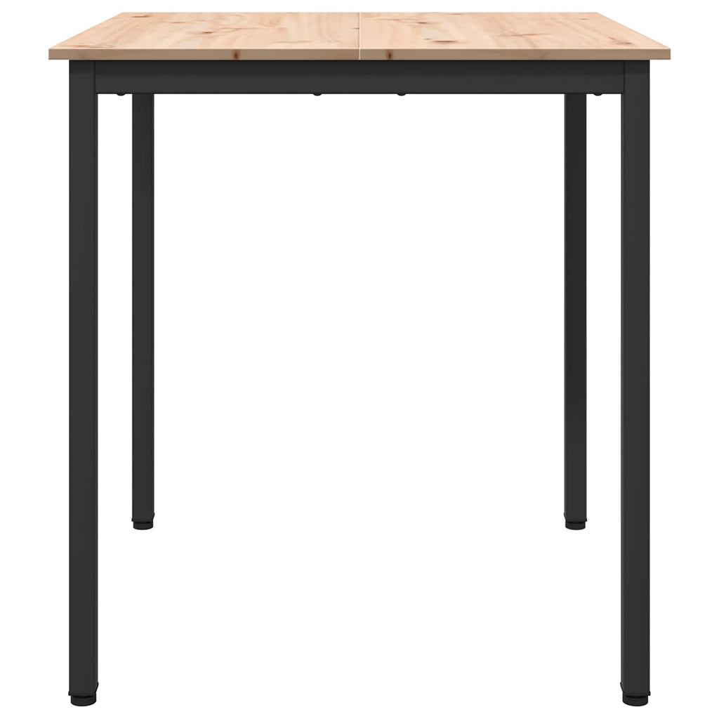 Dining Table Natural 70 x 70 x 75 cm Solid Pine Wood