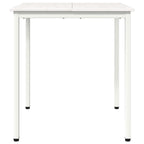 Dining Table White 70 x 70 x 75 cm Solid Pine Wood