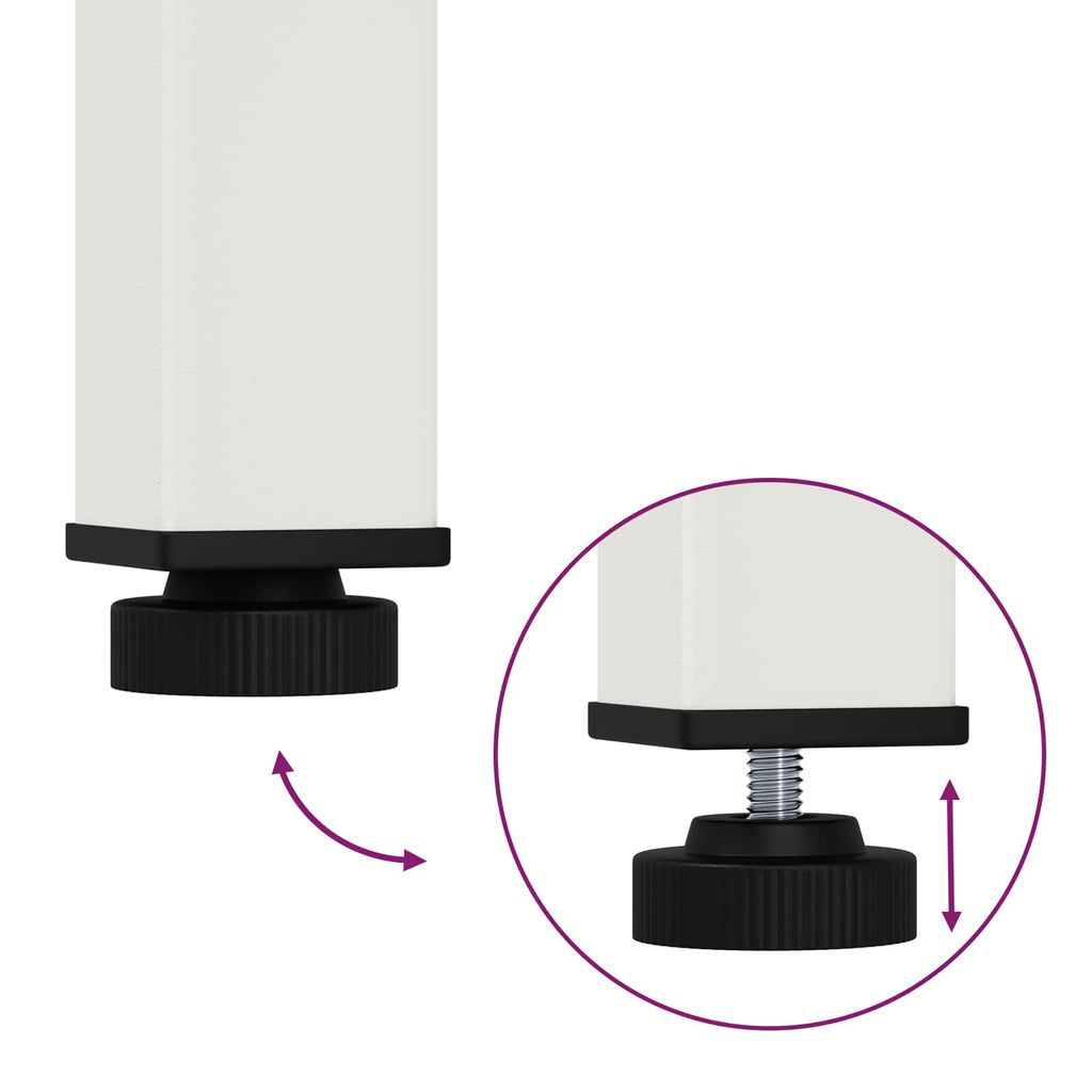 Dining Table White 70 x 70 x 75 cm Solid Pine Wood