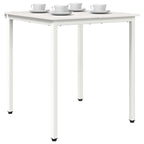 Dining Table White 70 x 70 x 75 cm Solid Pine Wood