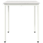 Dining Table White 70 x 70 x 75 cm Solid Pine Wood