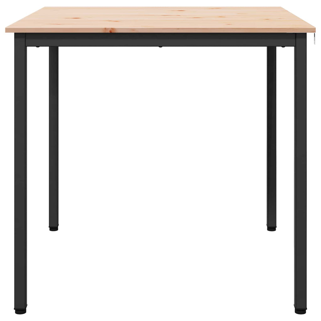 Dining Table Natural 80 x 80 x 75 cm Solid Pine Wood