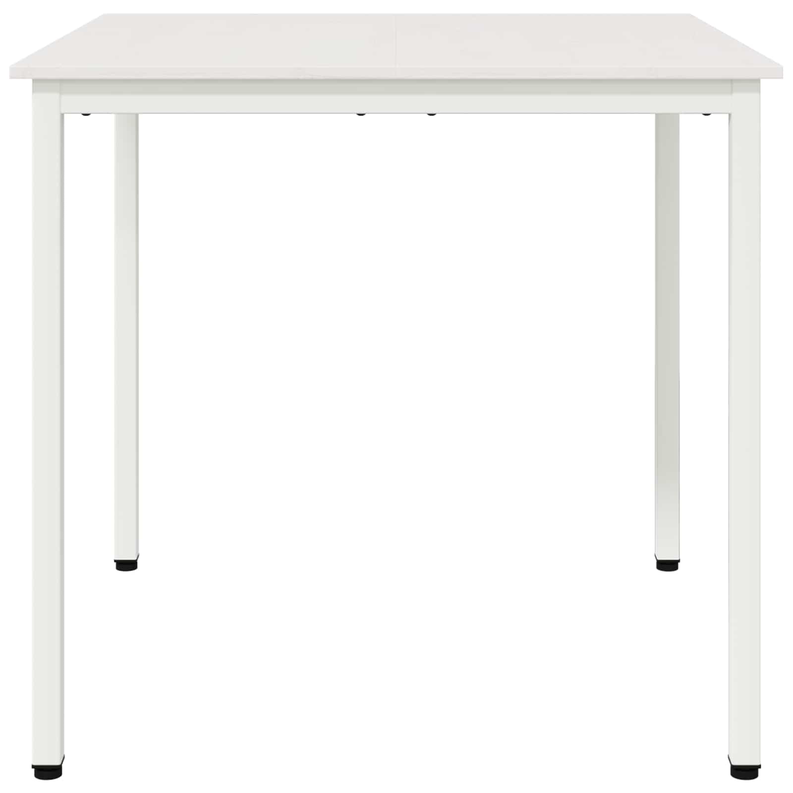 Dining Table White 80 x 80 x 75 cm Solid Pine Wood