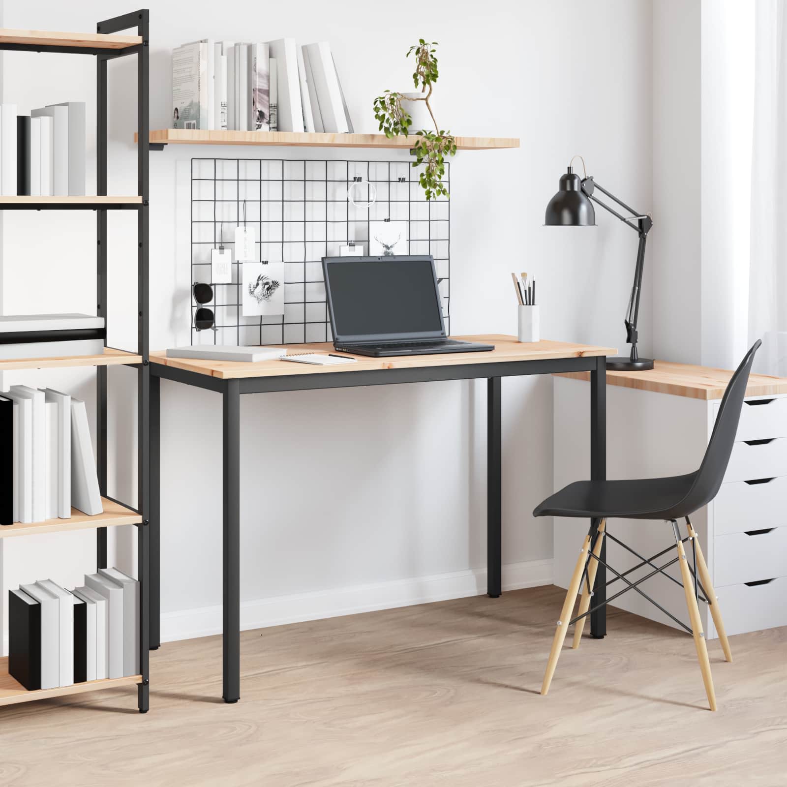 Dining Table Natural 110 x 55 x 75 cm Solid Pine Wood