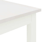 Dining Table White 110 x 55 x 75 cm Solid Pine Wood