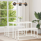 Dining Table White 110 x 55 x 75 cm Solid Pine Wood