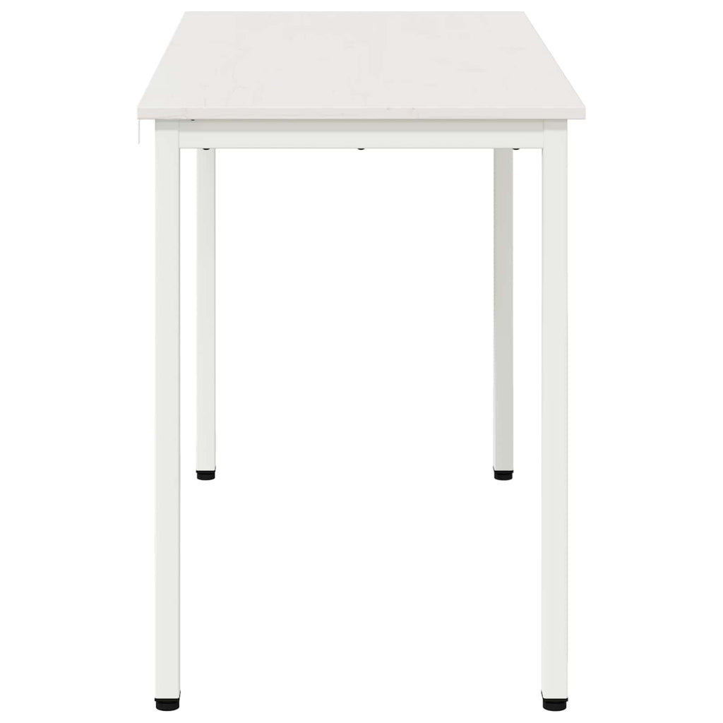 Dining Table White 110 x 55 x 75 cm Solid Pine Wood