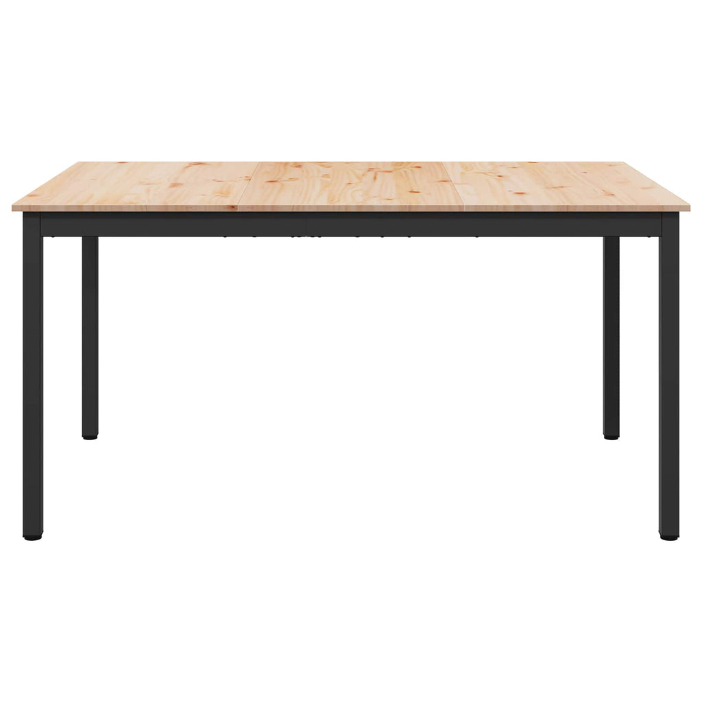 Dining Table Natural 140 x 80 x 75 cm Solid Pine Wood