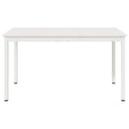 Dining Table White 140 x 80 x 75 cm Solid Pine Wood