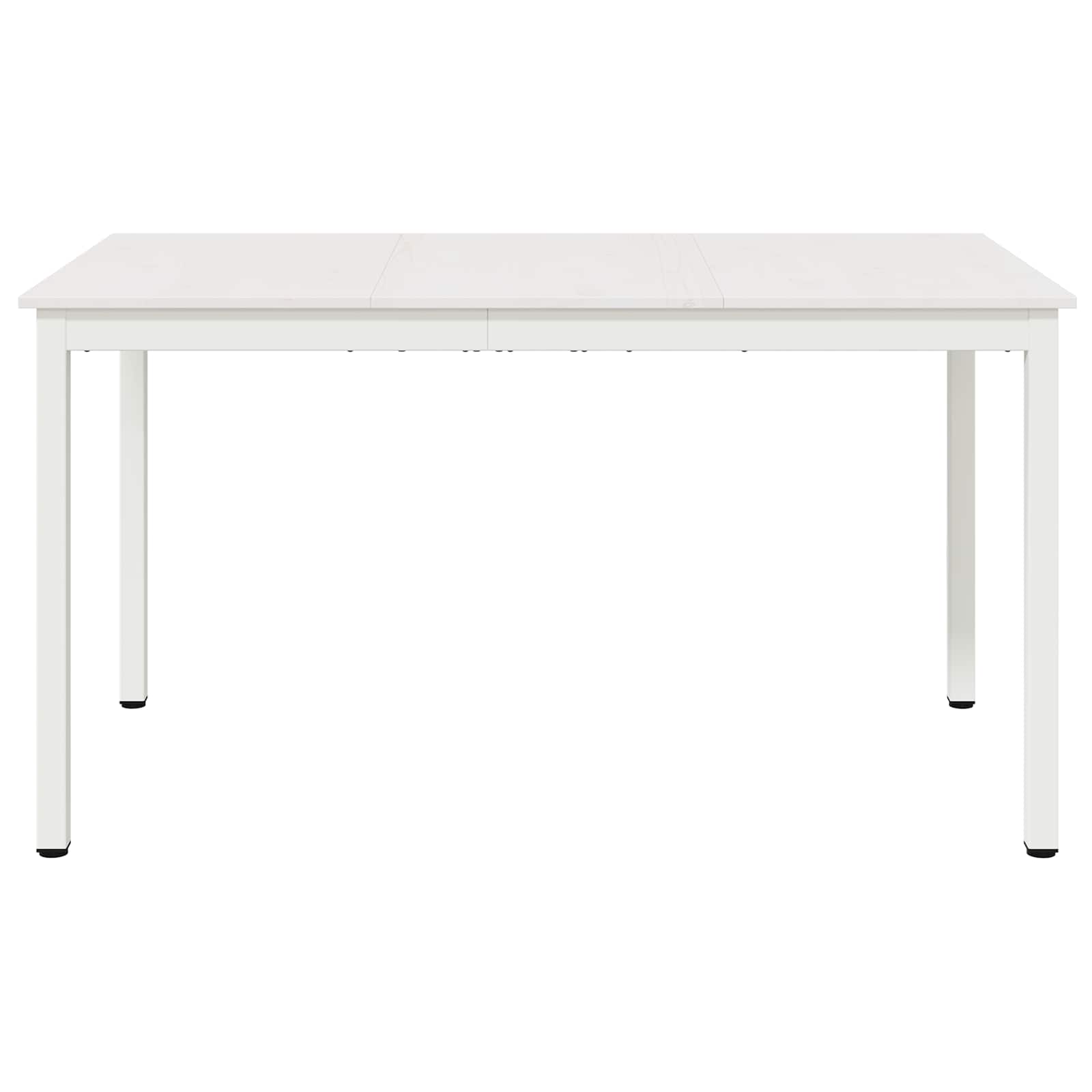 Dining Table White 140 x 80 x 75 cm Solid Pine Wood