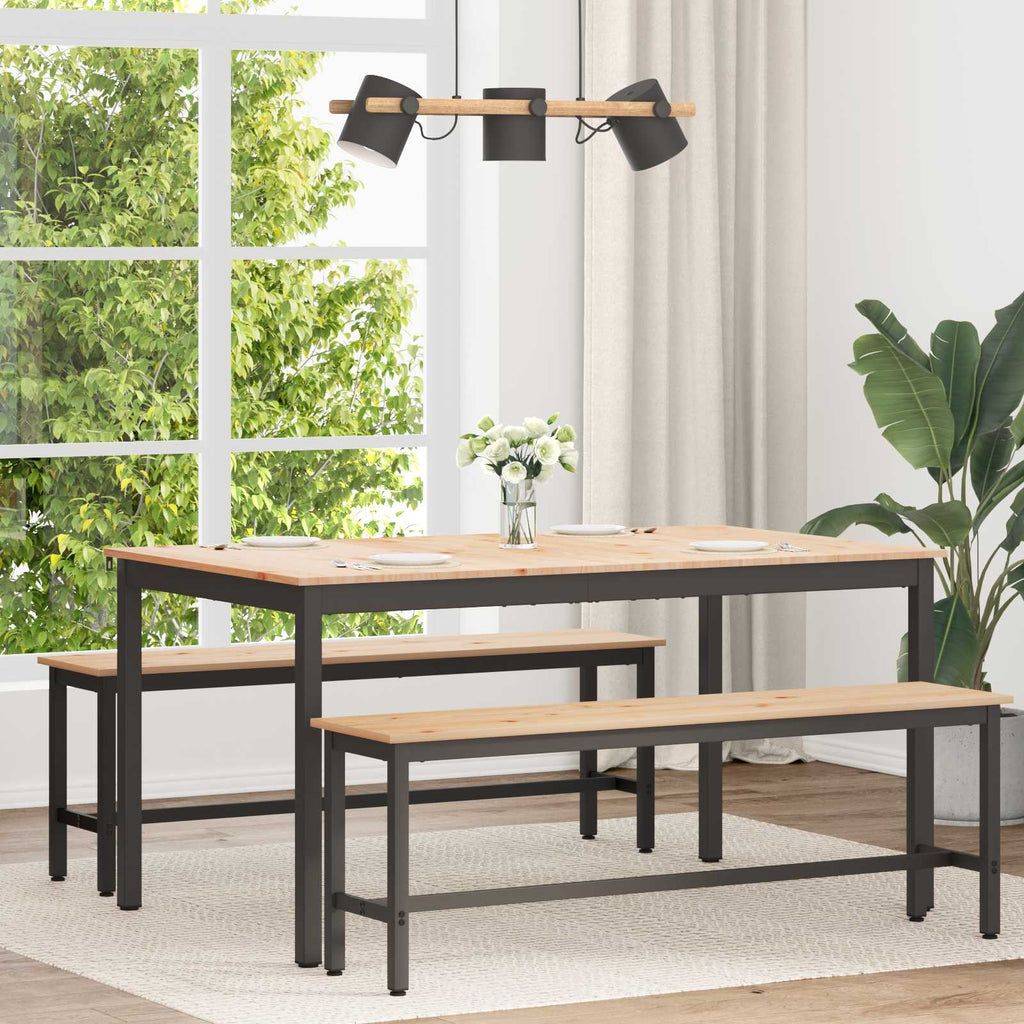 Dining Table Natural 150 x 90 x 75 cm Solid Pine Wood