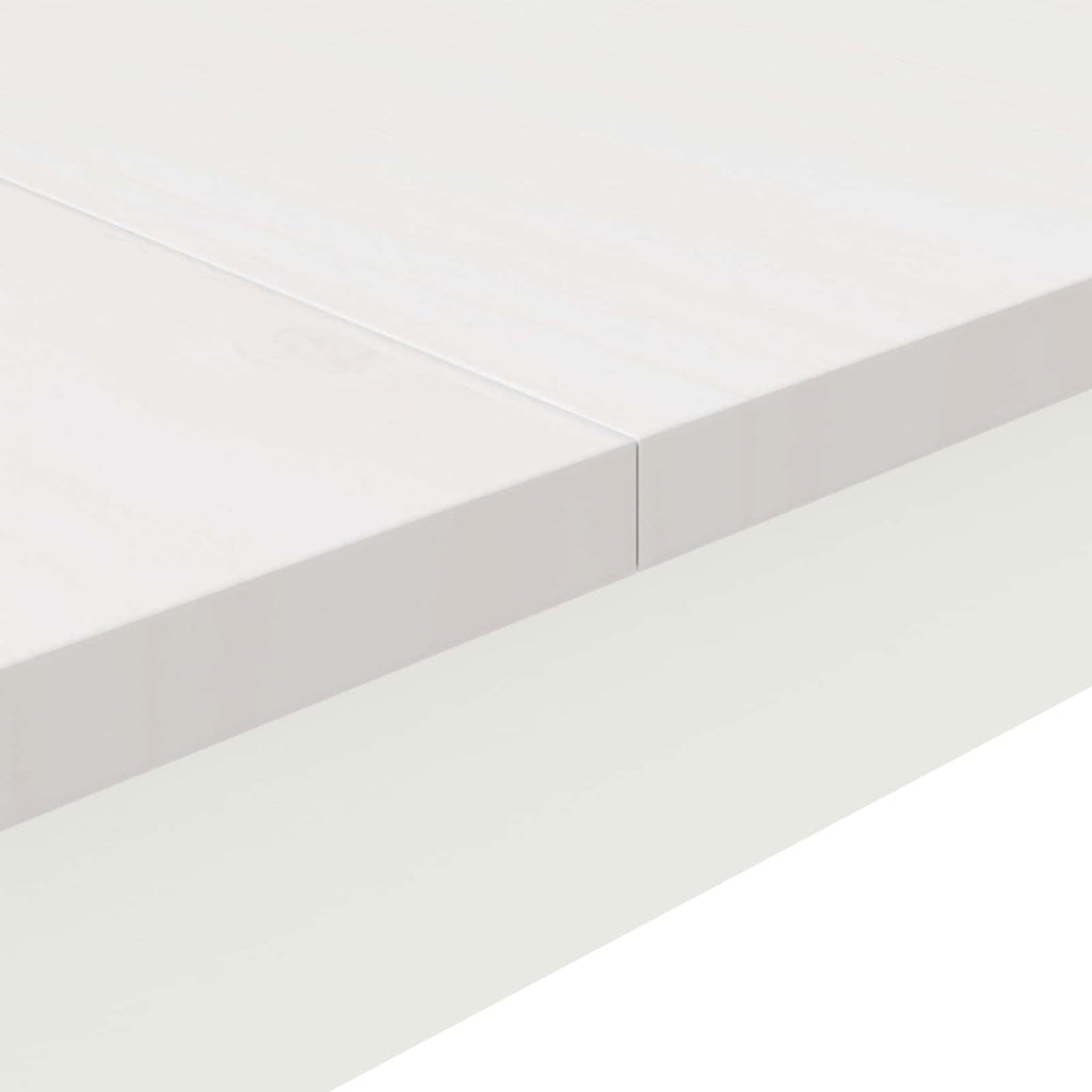 Dining Table White 150 x 90 x 75 cm Solid Pine Wood