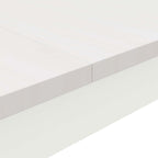 Dining Table White 150 x 90 x 75 cm Solid Pine Wood