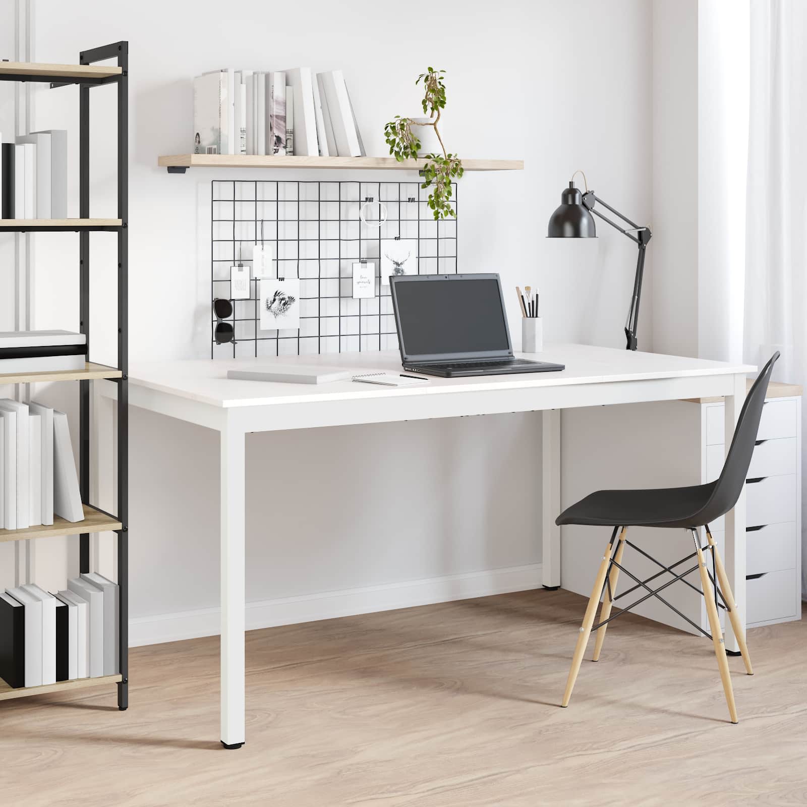 Dining Table White 150 x 90 x 75 cm Solid Pine Wood