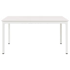 Dining Table White 150 x 90 x 75 cm Solid Pine Wood