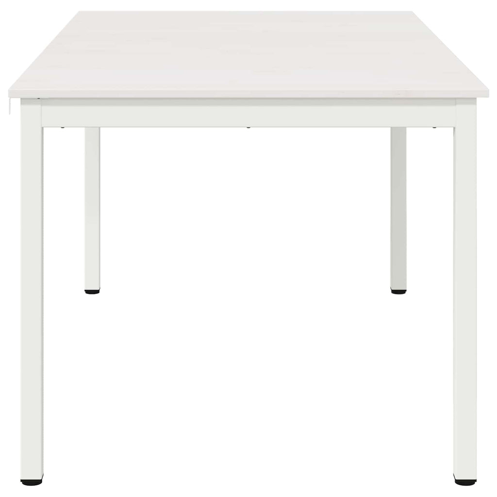 Dining Table White 150 x 90 x 75 cm Solid Pine Wood