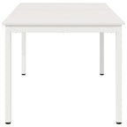 Dining Table White 150 x 90 x 75 cm Solid Pine Wood