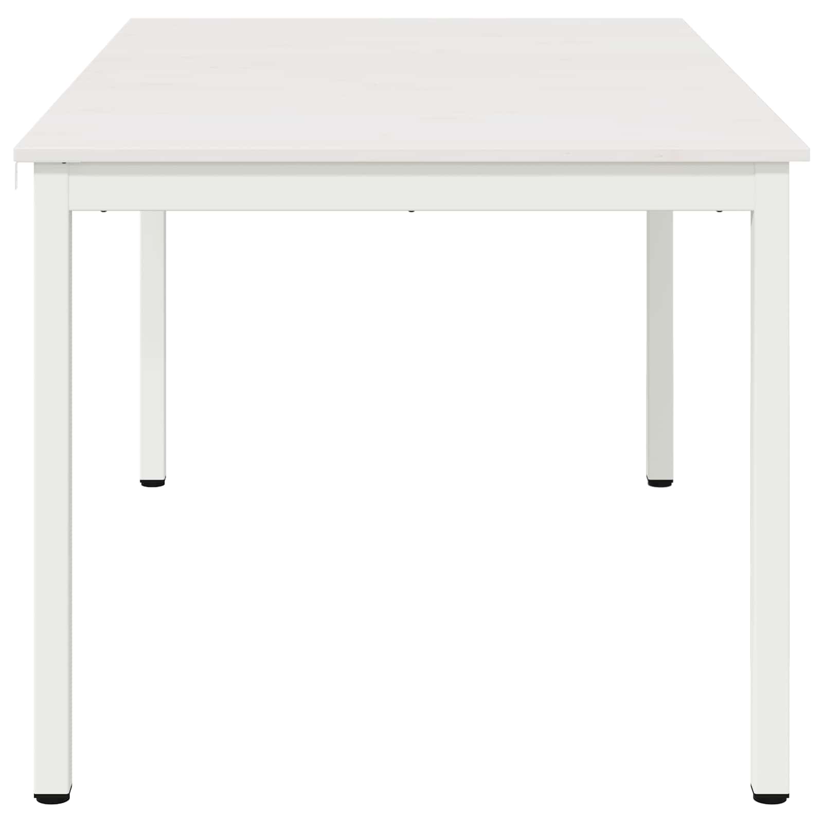 Dining Table White 150 x 90 x 75 cm Solid Pine Wood