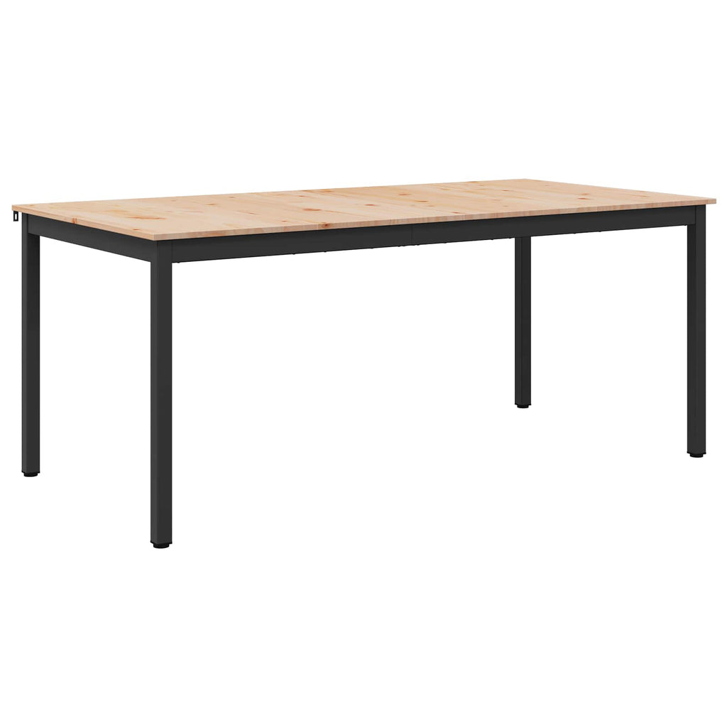 Dining Table Natural 180 x 90 x 75 cm Solid Pine Wood