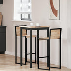 Bar Table Natural 60 x 60 x 105 cm Solid Pine Wood