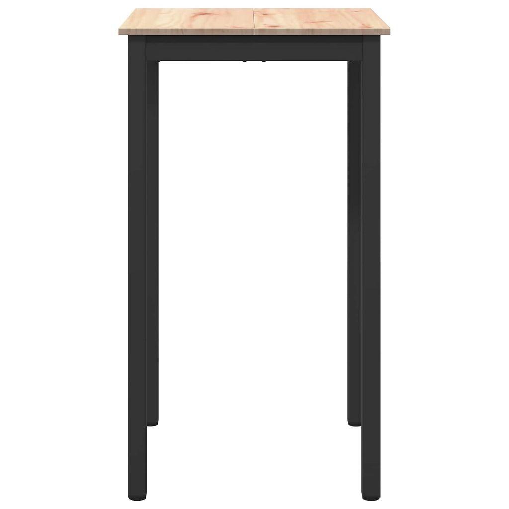 Bar Table Natural 60 x 60 x 105 cm Solid Pine Wood