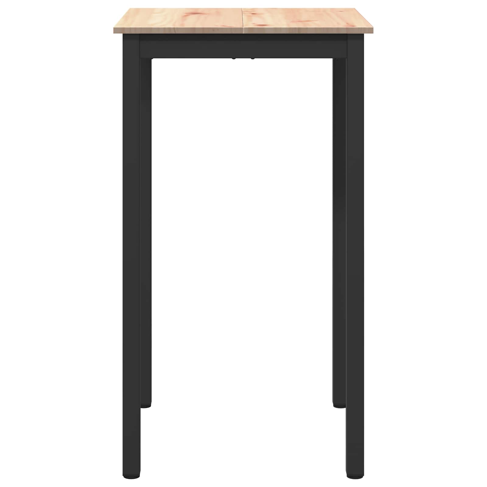 Bar Table Natural 60 x 60 x 105 cm Solid Pine Wood