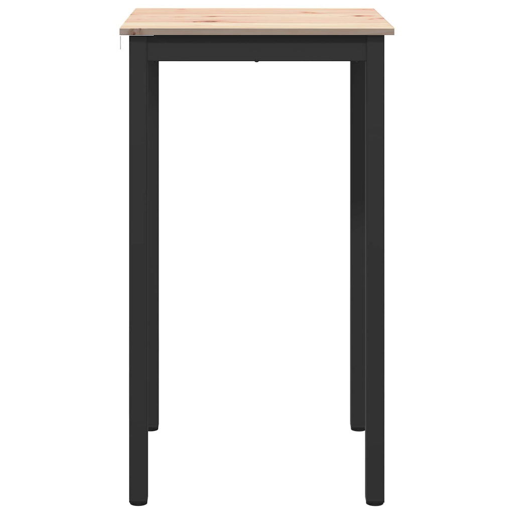 Bar Table Natural 60 x 60 x 105 cm Solid Pine Wood