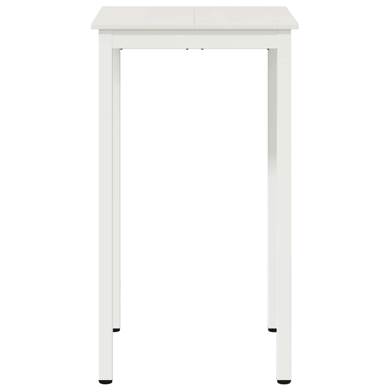 Bar Table White 60 x 60 x 105 cm Solid Pine Wood