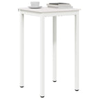 Bar Table White 60 x 60 x 105 cm Solid Pine Wood
