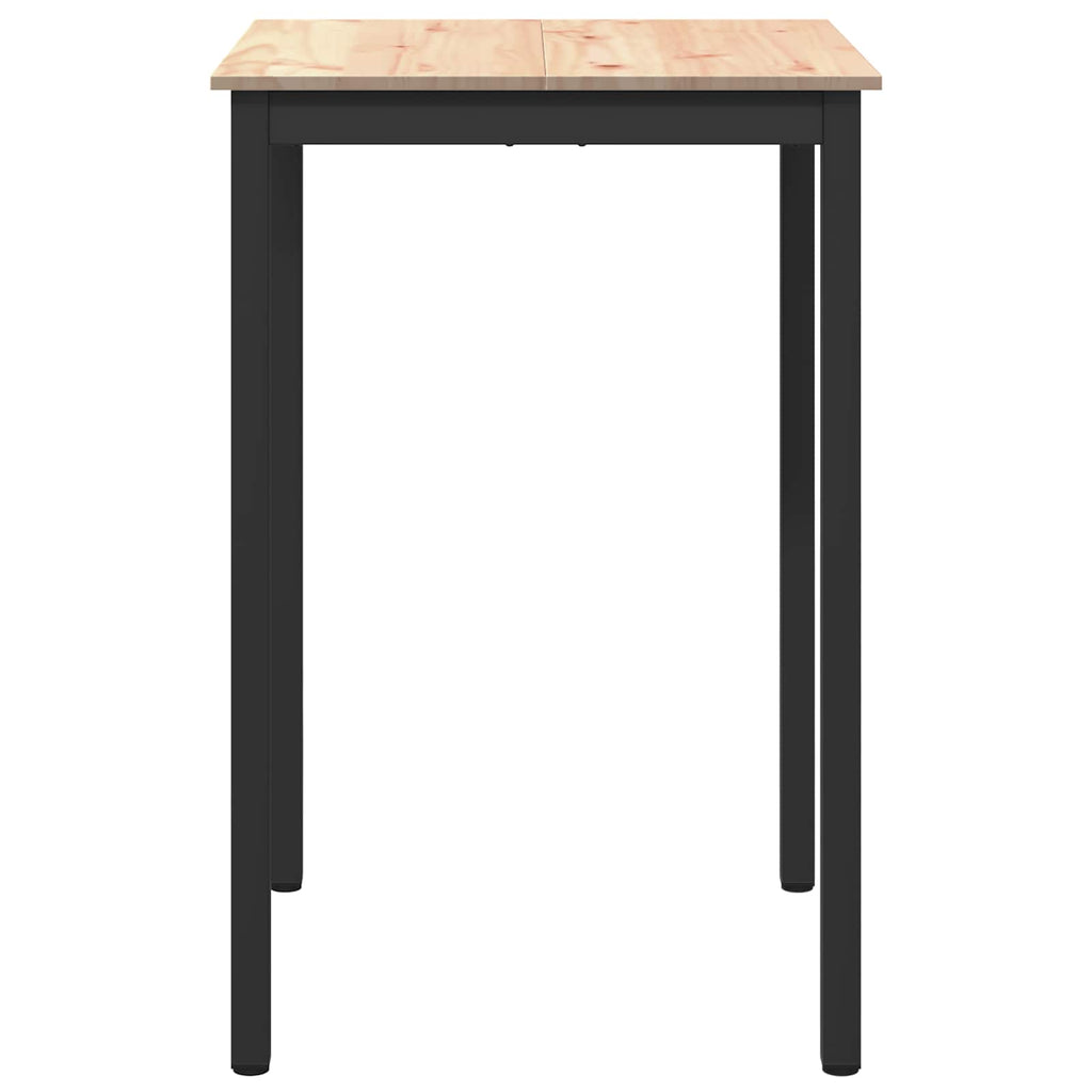 Bar Table Natural 70 x 70 x 105 cm Solid Pine Wood