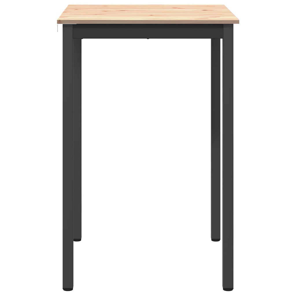 Bar Table Natural 70 x 70 x 105 cm Solid Pine Wood