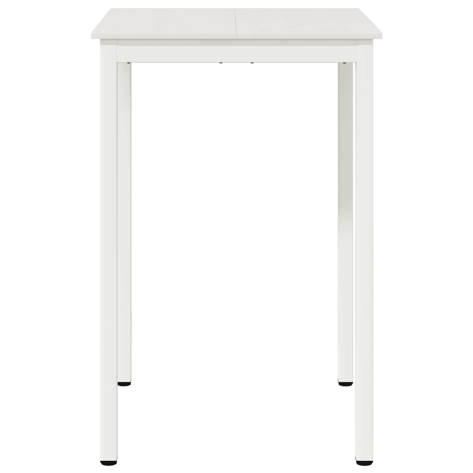 Bar Table White 70 x 70 x 105 cm Solid Pine Wood
