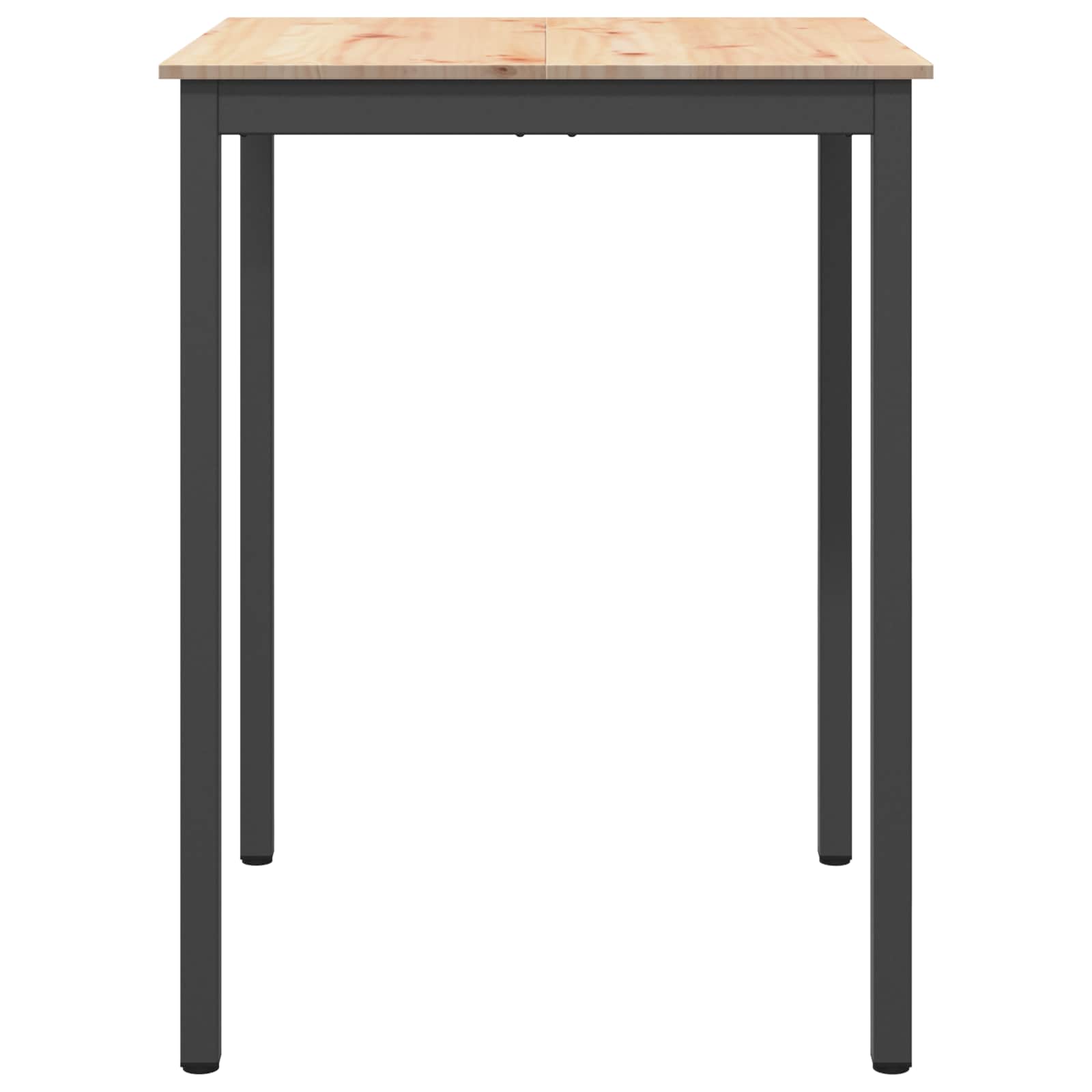 Bar Table Natural 80 x 80 x 105 cm Solid Pine Wood