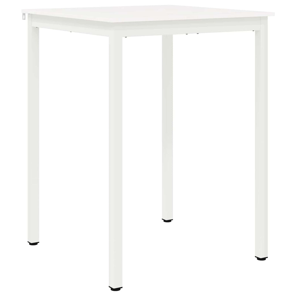 Bar Table White 80 x 80 x 105 cm Solid Pine Wood