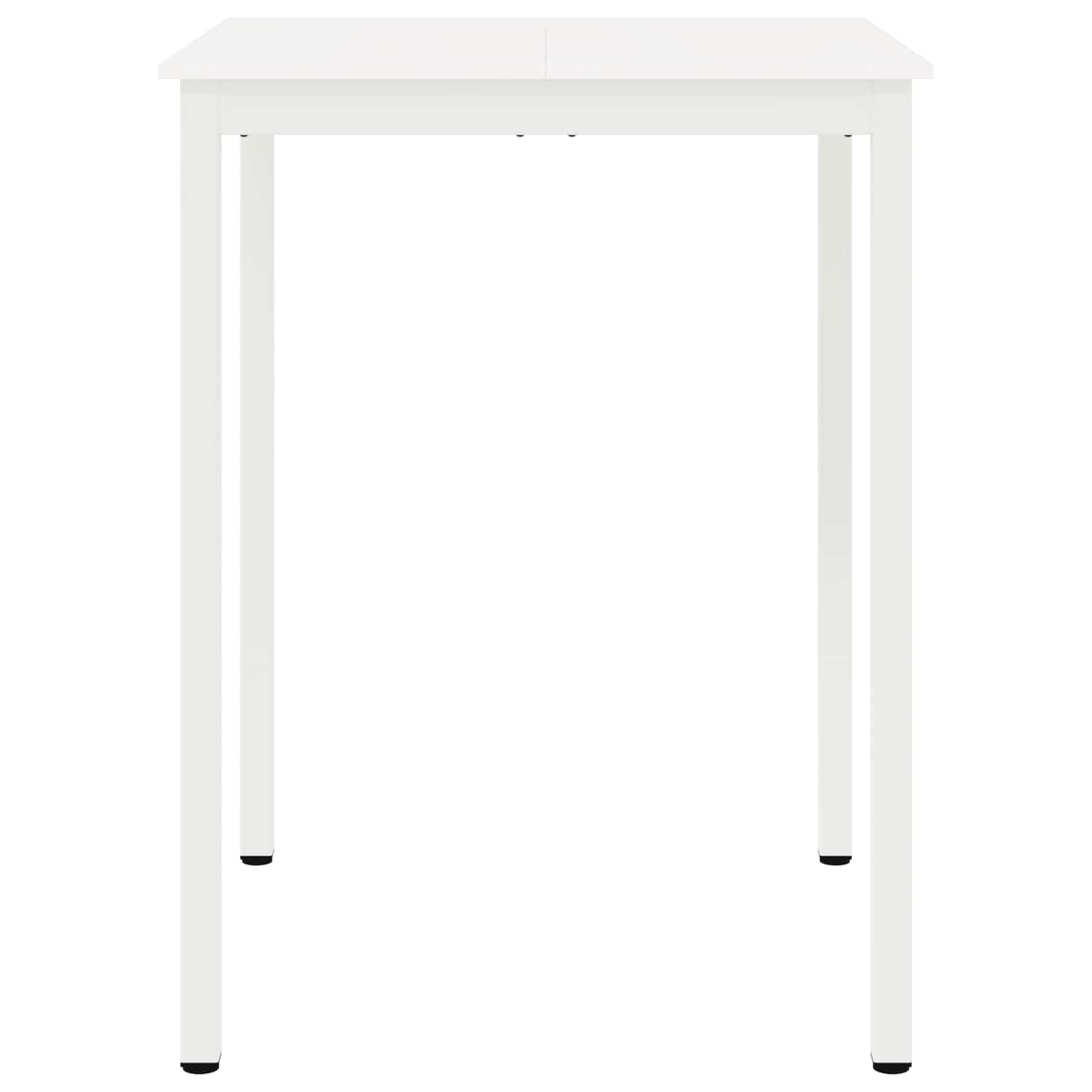 Bar Table White 80 x 80 x 105 cm Solid Pine Wood