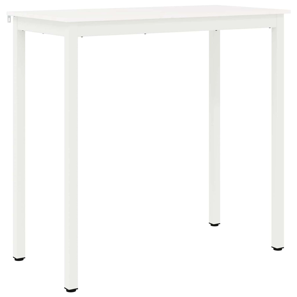 Bar Table White 110 x 55 x 105 cm Solid Pine Wood