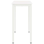 Bar Table White 110 x 55 x 105 cm Solid Pine Wood
